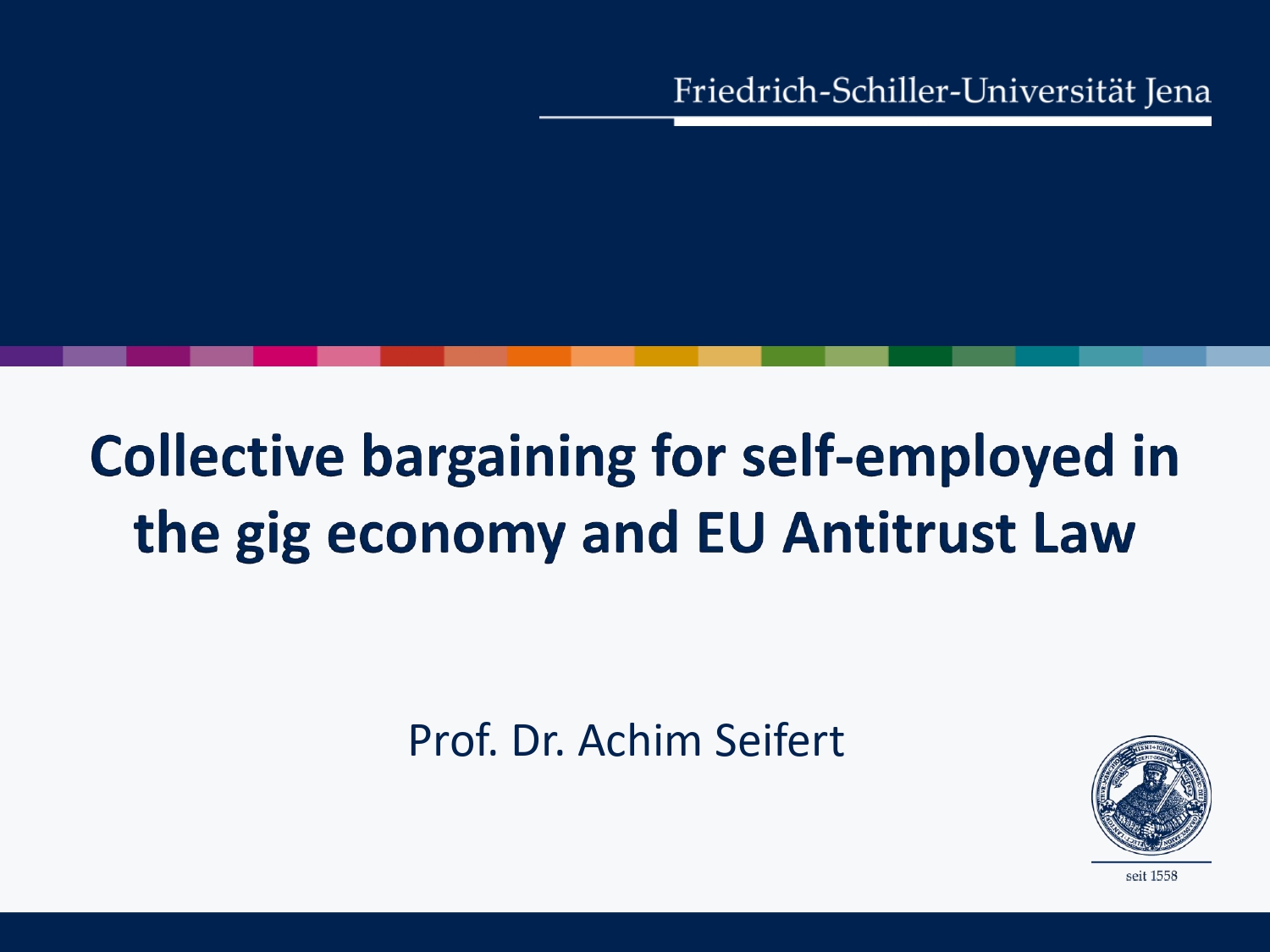 Collective bargaining for self-employed in the gig economy and EU Antitrust Law